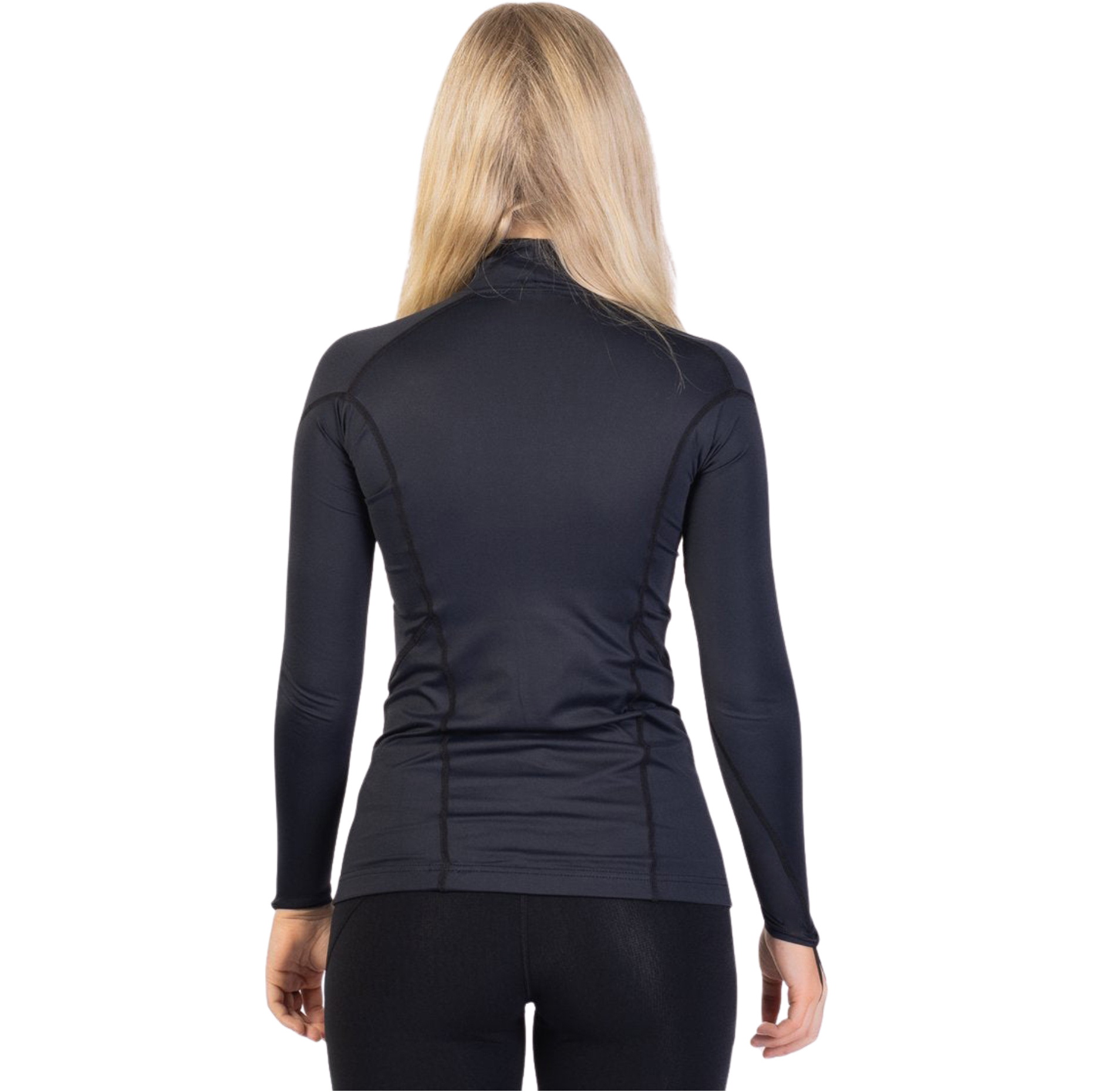 2026 Gul Womens UV Protection Long Sleeve Rash Vest RG0331-BKBK - Black